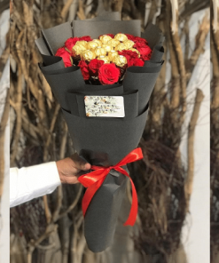 Choco with Red Roses